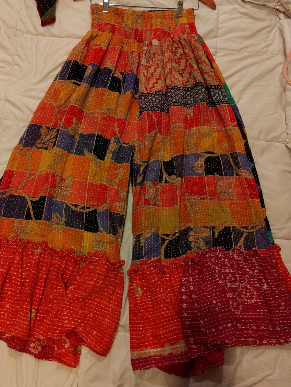 Kantha Bae Joplin Wide-Leg Kantha Pants in Multicolor